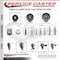 Service Caster 3 Inch Semi Steel 12 Inch Threaded Stem Caster with Brake SCC-TS20S315-SSR-PLB-121315 - alternate 3